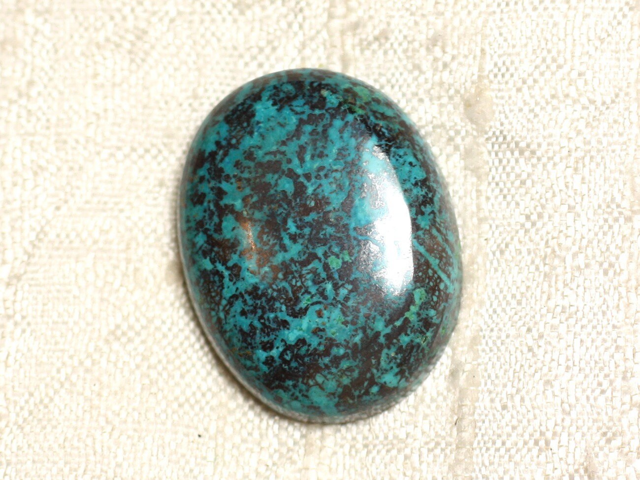 N19 - Cabochon Pierre Semi Précieuse - Azurite Ovale 28x22mm - 4558550079428 N19 - Cabochon Pierre Semi Précieuse - Azurite Ovale 28x22mm - 4558550079428