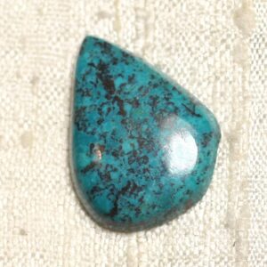 N7 - Cabochon Pierre Semi Précieuse - Azurite Goutte 23x17mm - 4558550079305
