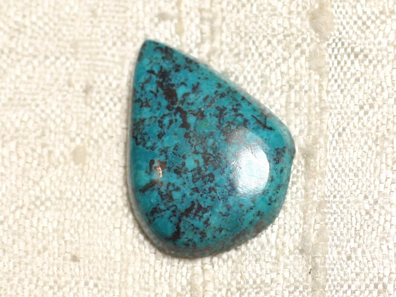 N7 - Cabochon Pierre Semi Précieuse - Azurite Goutte 23x17mm - 4558550079305