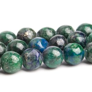 4mm Azurite Beads Grade Ab Gemstone Nugget Round Loose Beads 15" / 7.5" Bulk Lot Options (120130)