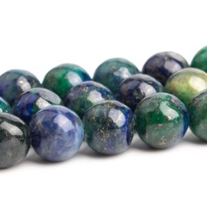 5MM Azurite Beads Grade AB Gemstone Full Strand Nugget Round Loose Beads 15" Bulk Lot Options (120131-99)