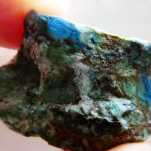 Raw malachite azurite 36mm specimen -16g undrilled gemstone- jewelry making- craft natural stone