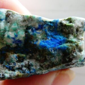Raw malachite azurite 28mm undrilled -18g gemstone-jewelry making- specimen colector-craft beads