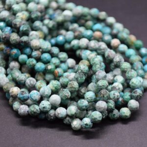 4mm Azurite Faceted Round Beads - 15" Strand | Semi-precious Gemstone Beads For Jewellery Making 4mm Azurite Faceted Round Beads - 15" Strand | Semi-precious Gemstone Beads For Jewellery Making