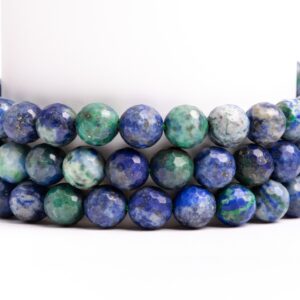 Green & Blue Azurite Gemstone Grade Aaa Micro Faceted Round 6mm 8mm 10mm 11-12mm Loose Beads Green & Blue Azurite Gemstone Grade Aaa Micro Faceted Round 6mm 8mm 10mm 11-12mm Loose Beads