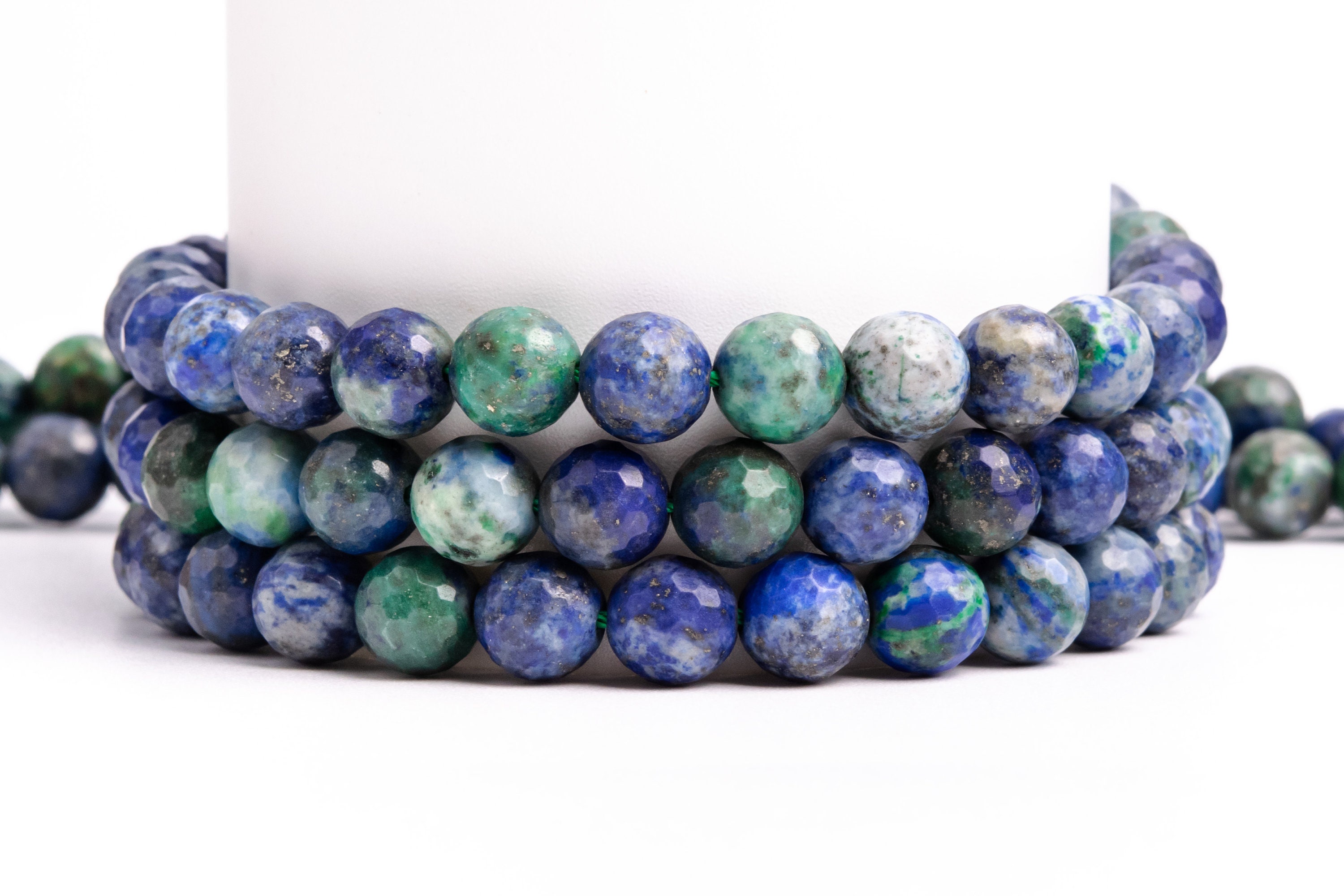 Green & Blue Azurite Gemstone Grade Aaa Micro Faceted Round 6mm 8mm 10mm 11-12mm Loose Beads Green & Blue Azurite Gemstone Grade Aaa Micro Faceted Round 6mm 8mm 10mm 11-12mm Loose Beads