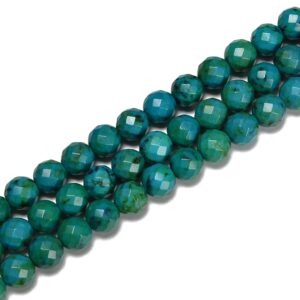 Azurite Faceted Round Beads Size 6mm 8mm 10mm 15.5'' Strand Azurite Faceted Round Beads Size 6mm 8mm 10mm 15.5'' Strand