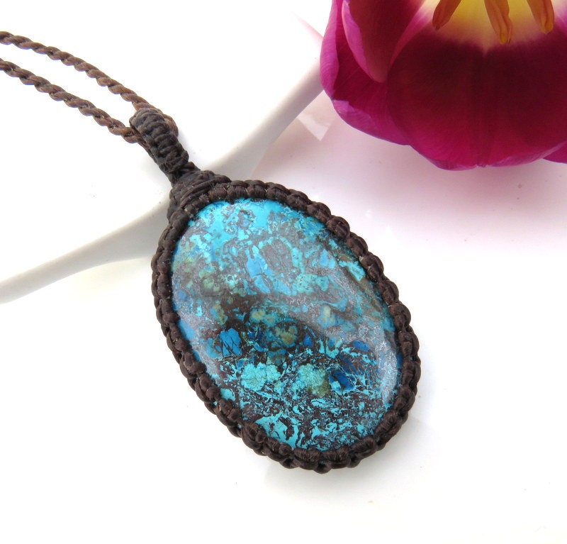 Boho Azurite Gemstone Necklace, Funky Jewelry, Etsy Blue, Gifts For Her, Mother's Day Gift Ideas, Healing Stones For Love, Meaningful Gifts Boho Azurite Gemstone Necklace, Funky Jewelry, Etsy Blue, Gifts For Her, Mother's Day Gift Ideas, Healing Stones For Love, Meaningful Gifts