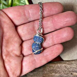 Raw Azurite Necklace