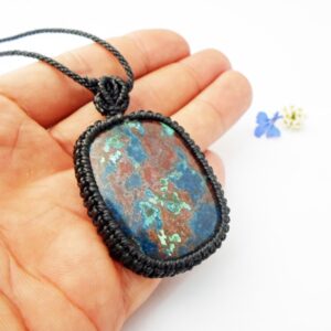 Azurite Pendant - Calming Earthy Tones