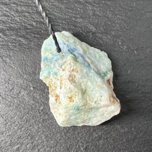 Azurite-Malachite Pendant 31mm drilled raw gemstone Azurite-Malachite Pendant 31mm drilled raw gemstone