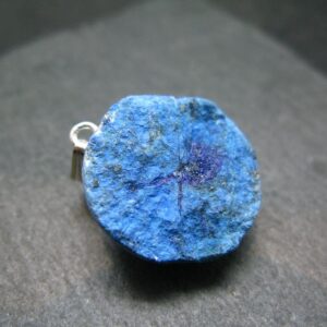 Saturated Royal Blue Azurite Nodule Crystal Sterling Silver Pendant From Russia - 1.1" - 7.96 Grams Saturated Royal Blue Azurite Nodule Crystal Sterling Silver Pendant From Russia - 1.1" - 7.96 Grams