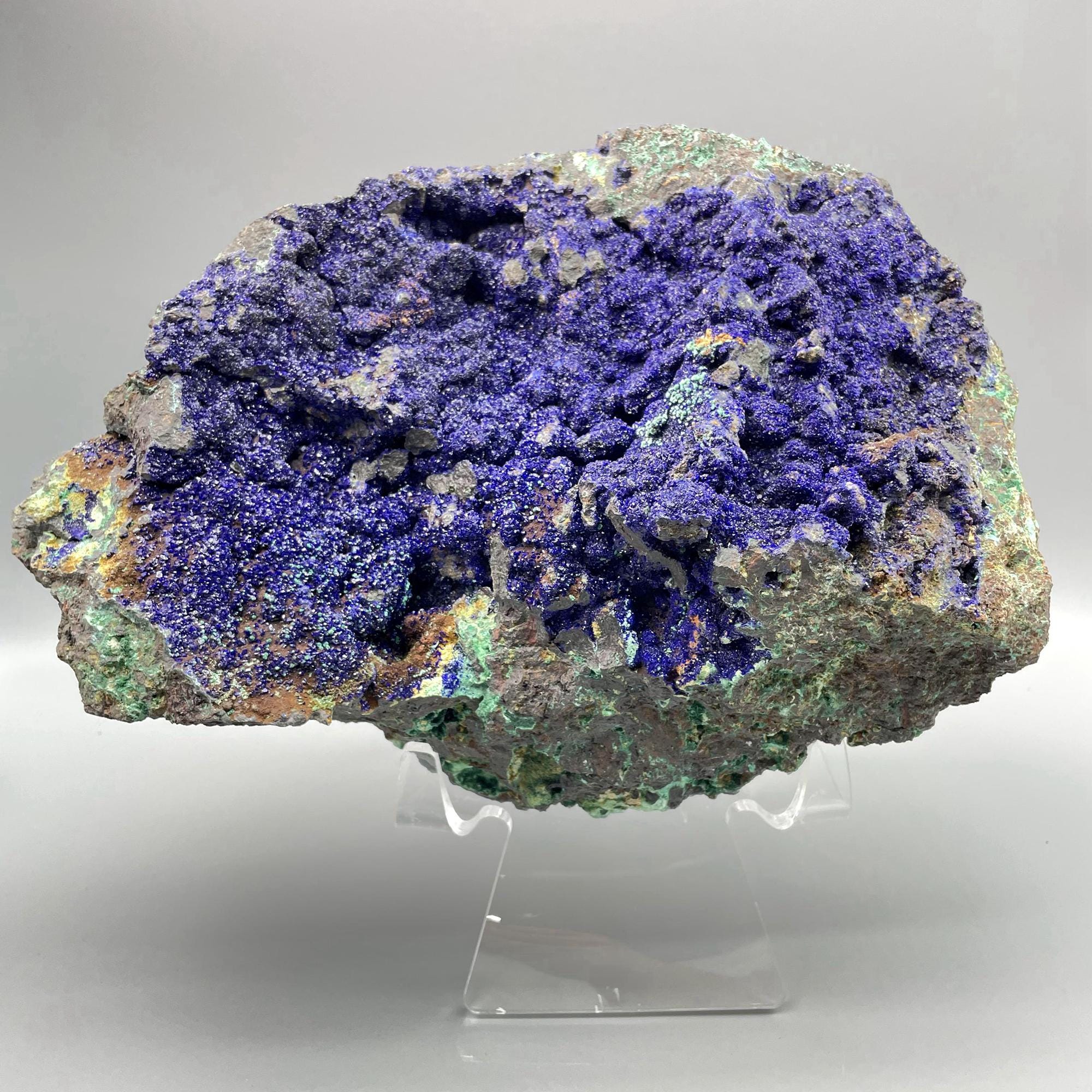 28lb Large Azurite Malachite Mineral Specimen,rare Raw Malachite Azurite Crystal Cluster,blue Azurite,rough Azurite(chessylite),top Quality