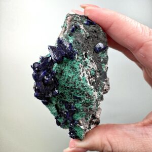 Azurite & Malachite | 102g | - #2 (raw Blue Green Crystal Specimen, Throat Chakra, Healing Stone, Calming) Azurite & Malachite | 102g | - #2 (raw Blue Green Crystal Specimen, Throat Chakra, Healing Stone, Calming)