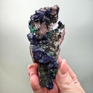 Azurite & Malachite | 74g | - #3 (raw Blue Green Crystal Specimen, Throat Chakra, Healing Stone, Calming) Azurite & Malachite | 74g | - #3 (raw Blue Green Crystal Specimen, Throat Chakra, Healing Stone, Calming)