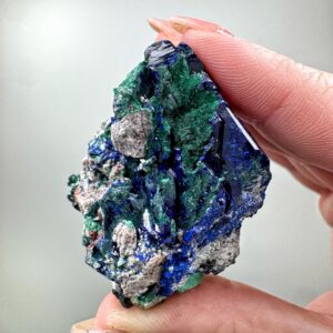 Azurite & Malachite | 47g | - #6 (raw Blue Green Crystal Specimen, Throat Chakra, Healing Stone, Calming) Azurite & Malachite | 47g | - #6 (raw Blue Green Crystal Specimen, Throat Chakra, Healing Stone, Calming)