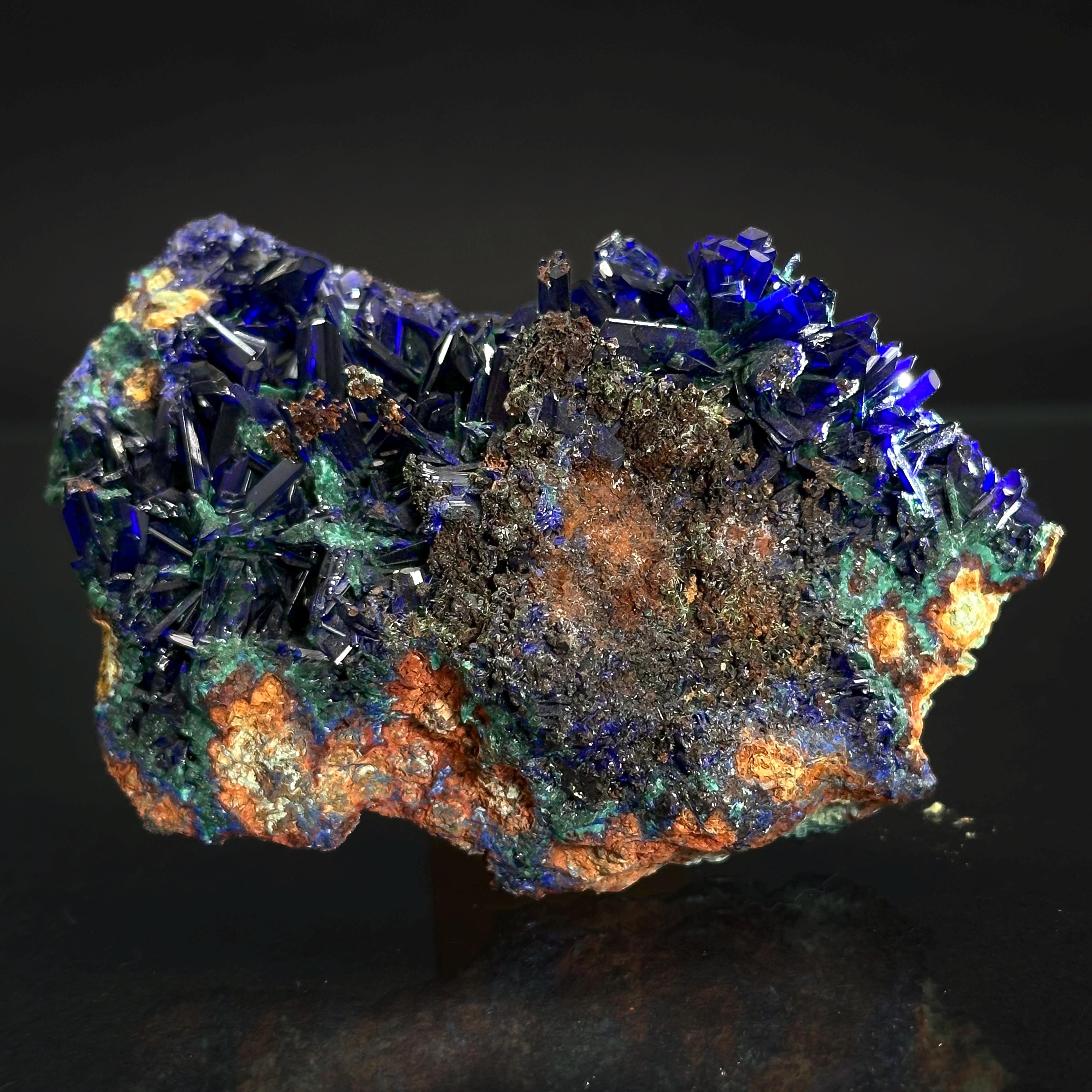 Azurite , Blue Crystal, Mineral Specimen From Mexico