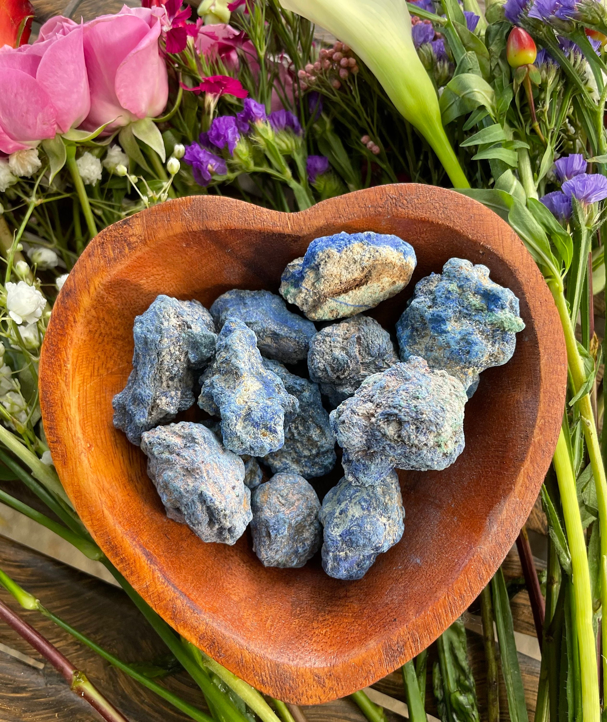 Azurite, Raw Azurite, Blue Azurite, Qty. 1 Small