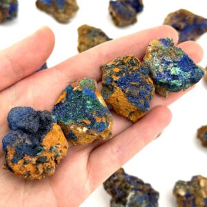 Raw Azurite Crystal Cluster | Mineral Specimen Gift