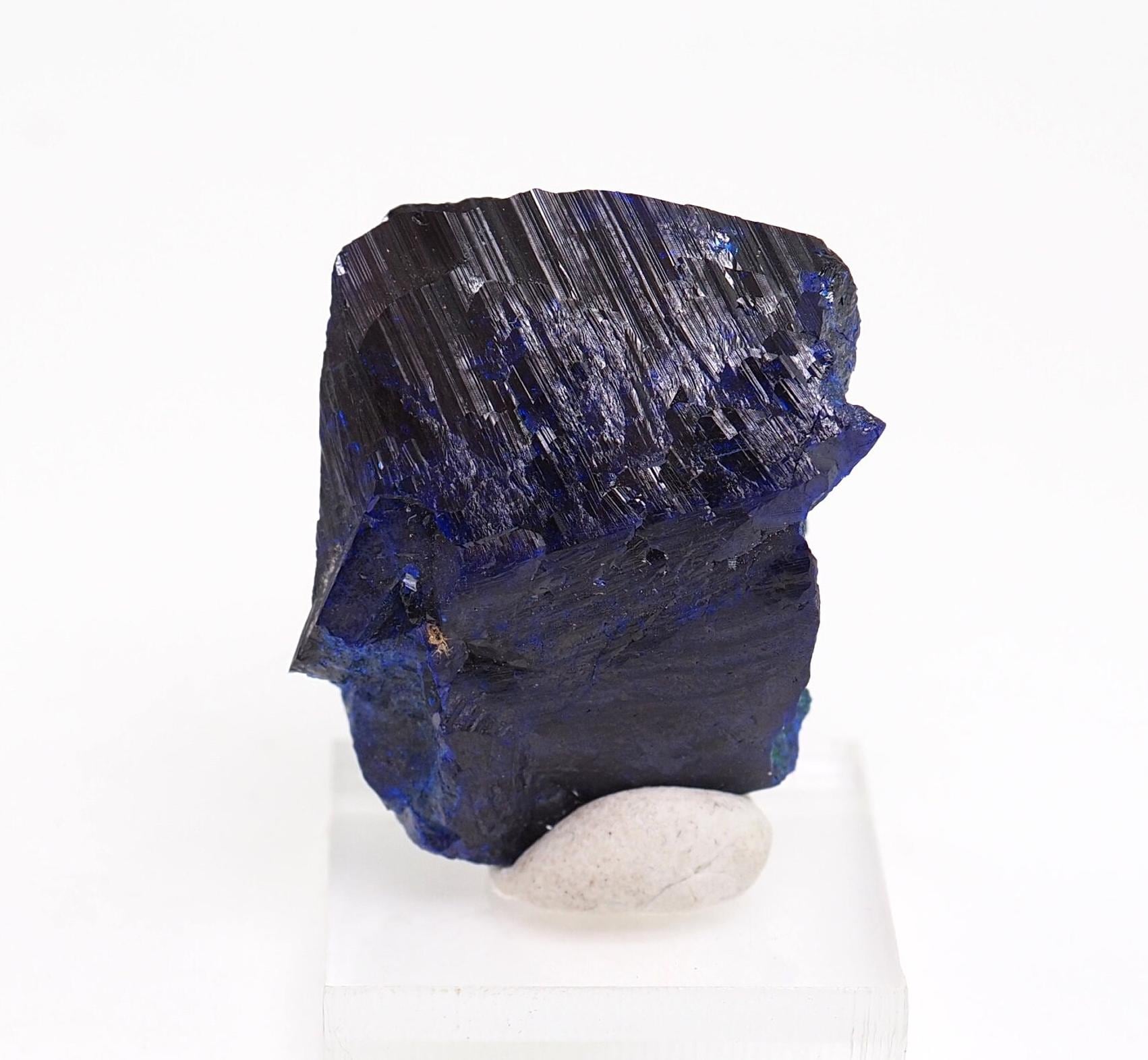 Azurite Crystal Mineral Specimen: Milpillas Mine, Mexico (30mm X 24mm X 16mm)