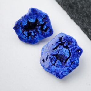 Azurite Geode Pair From Russia Azurite Geode Pair From Russia