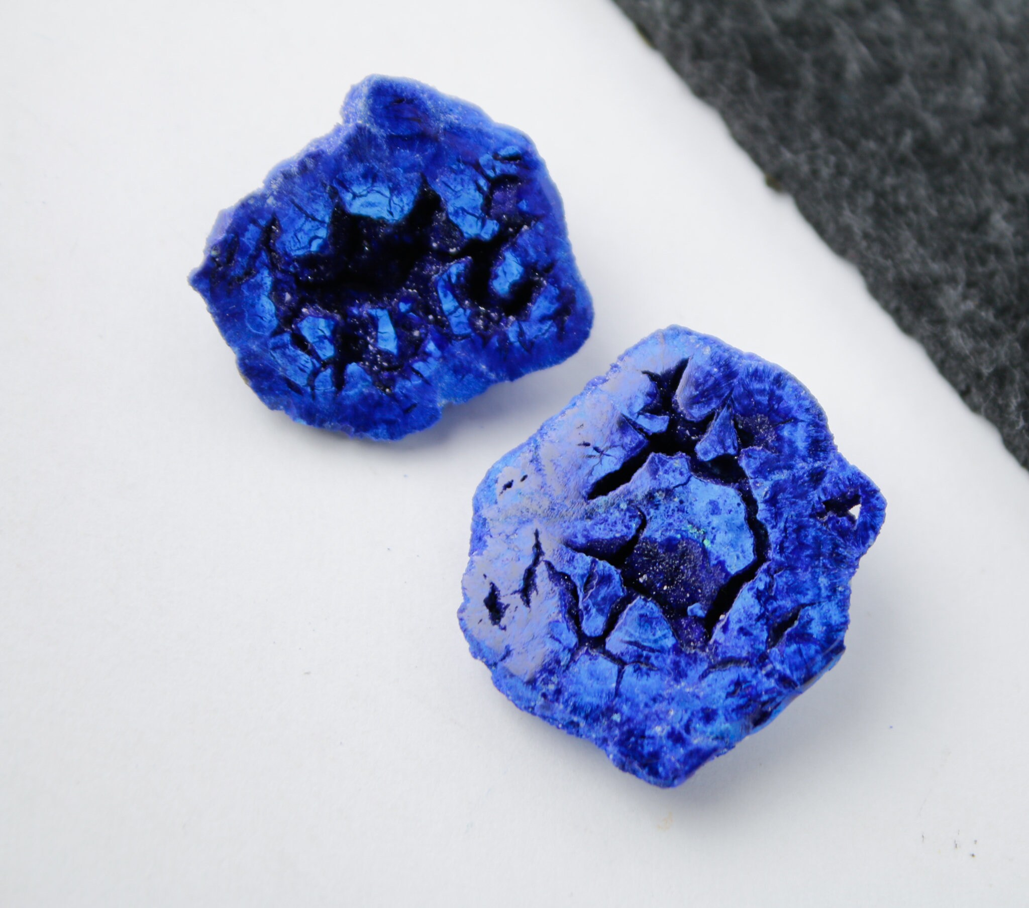 Azurite Geode Pair From Russia