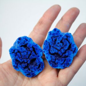 Large Azurite Geode Pair From Russia Large Azurite Geode Pair From Russia