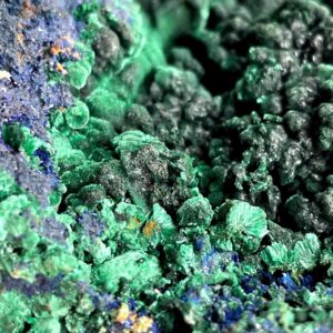 Azurite Malachite Crystal Cluster – Natural Mineral Specimen with Stand Azurite Malachite Crystal Cluster – Natural Mineral Specimen with Stand