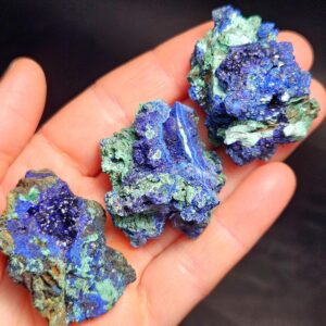 Azurite & Malachite Crystal Cluster, Vibrant Raw Specimen From Anhui, China Azurite & Malachite Crystal Cluster, Vibrant Raw Specimen From Anhui, China