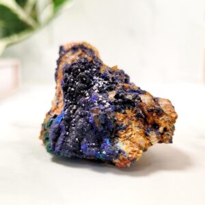 Azurite Malachite Crystal Specimen • Natural Blue & Green Mineral • Ethically Sourced Azurite Malachite Crystal Specimen • Natural Blue & Green Mineral • Ethically Sourced