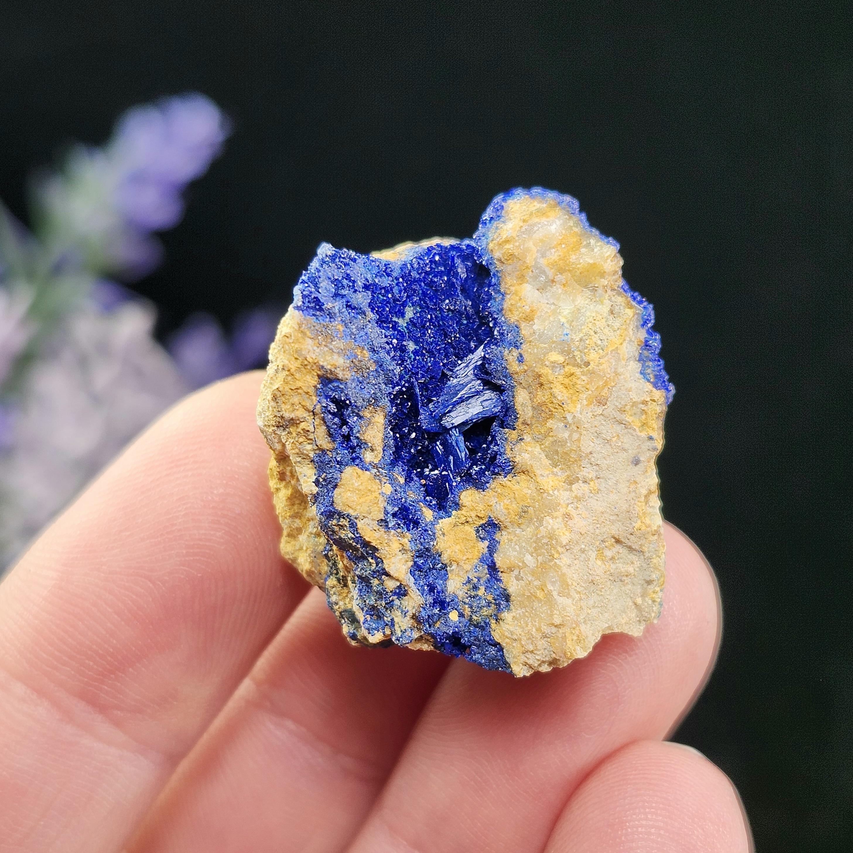 Morenci "bluebird" Azurite Specimen From Arizona - Raw Azurite Crystals - Bluebird Azurite - Morenci Mine, Arizona Morenci "bluebird" Azurite Specimen From Arizona - Raw Azurite Crystals - Bluebird Azurite - Morenci Mine, Arizona
