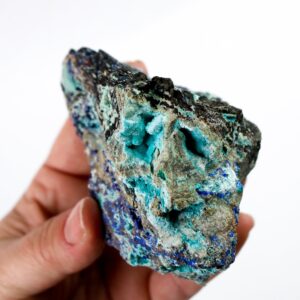 Morenci Mine Azurite Aurichalcite Mineral Specimen Morenci Mine Azurite Aurichalcite Mineral Specimen