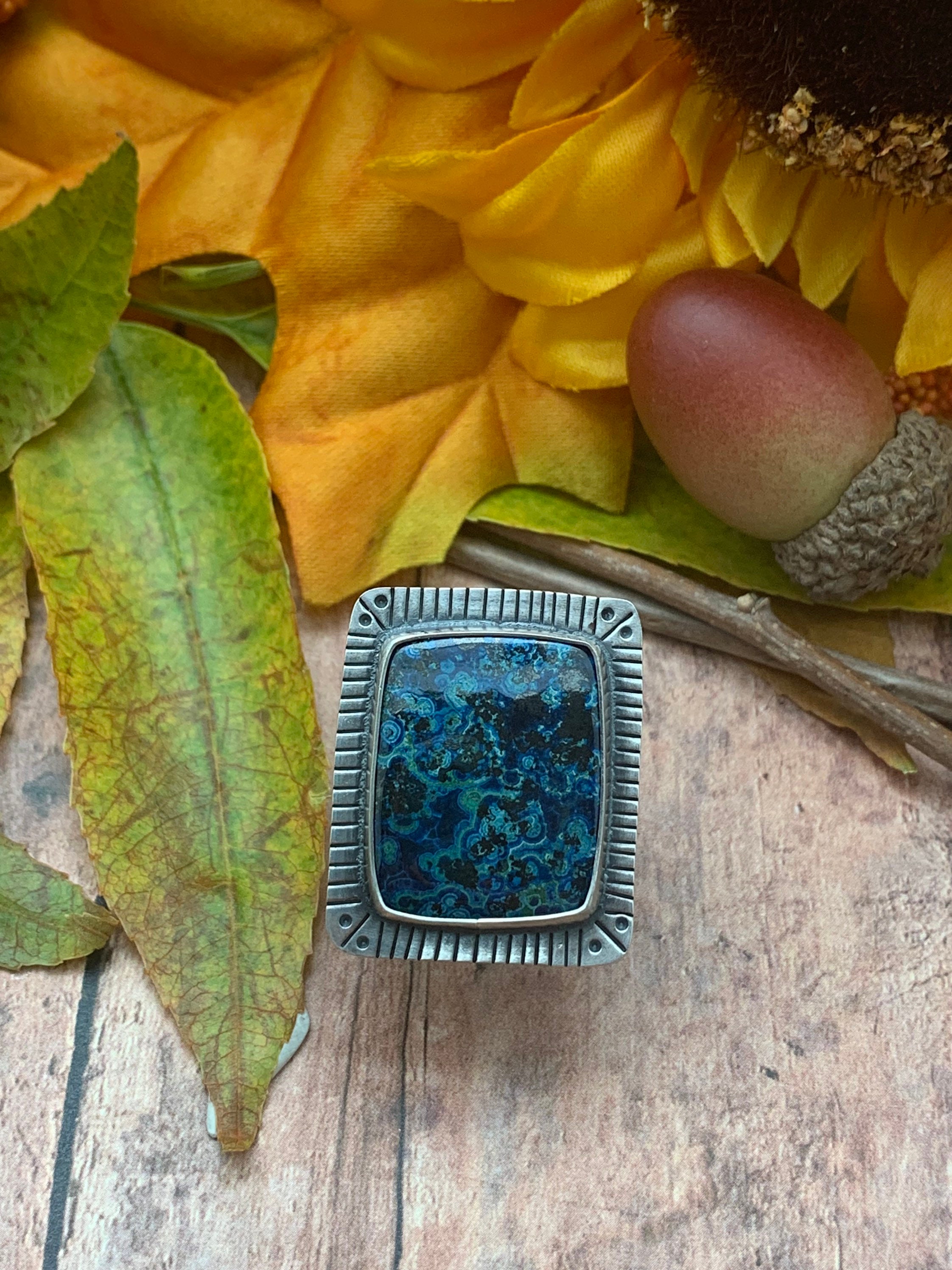 Azurite And Malachite Statement Ring Azurite And Malachite Statement Ring