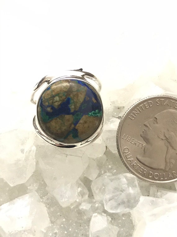 Boulder Azurite Ring, Size 7 Boulder Azurite Ring, Size 7