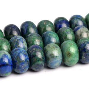 8x5mm Azurite Beads Grade Aaa Natural Gemstone Full Strand Rondelle Loose Beads 15" Bulk Lot 1,3,5,10 And 50 (103168-711)