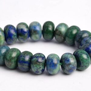 8x5mm Azurite Beads Grade Aaa Natural Gemstone Half Strand Rondelle Loose Beads 7.5" Bulk Lot 1,3,5,10 And 50 (103168h-711)