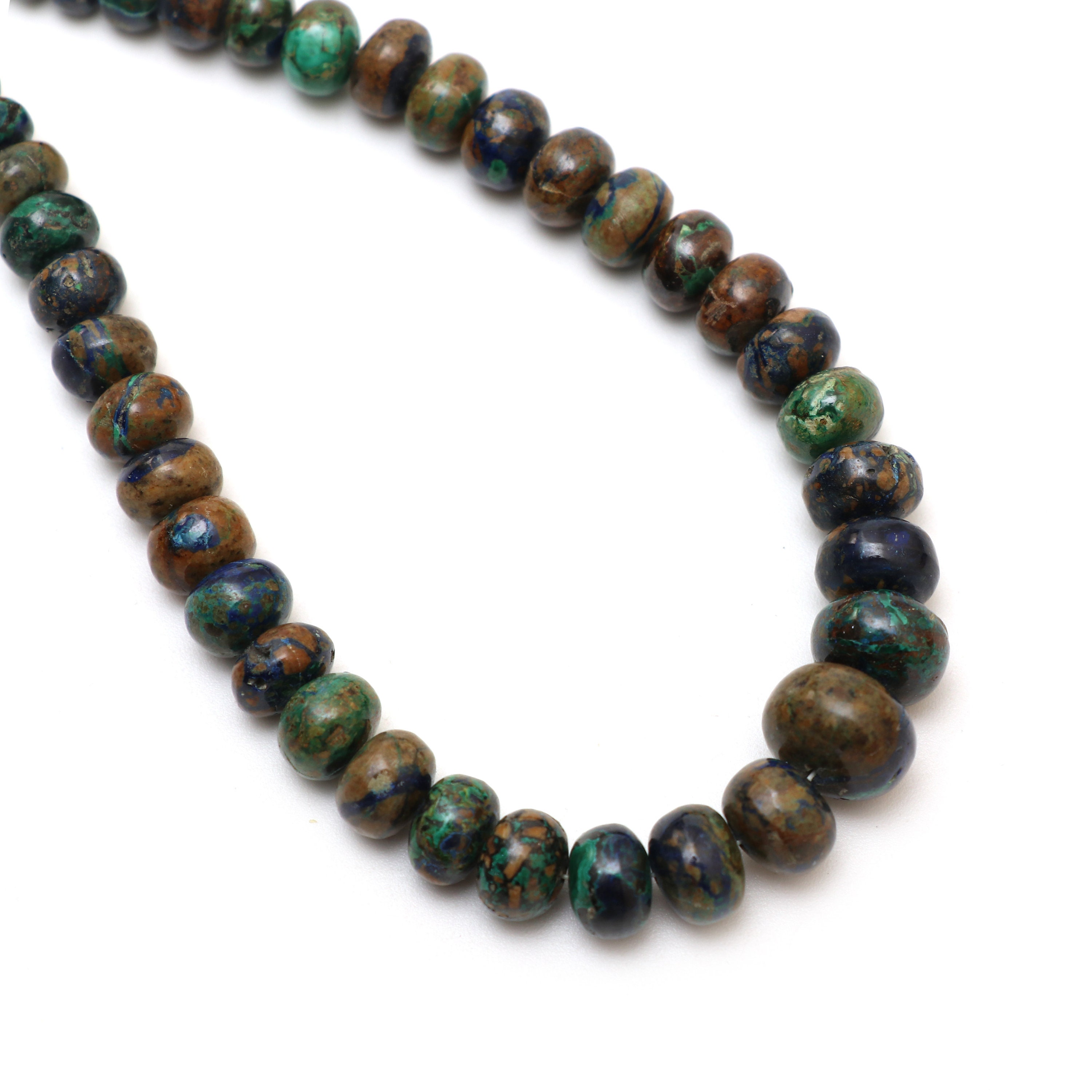 Azurite Malachite Smooth Rondelle Beads, 4 Mm To 11 Mm, Azurite Malachite Jewelry Handmade Gift For Women, 9 Inches Strand, Price Per Strand Azurite Malachite Smooth Rondelle Beads, 4 Mm To 11 Mm, Azurite Malachite Jewelry Handmade Gift For Women, 9 Inches Strand, Price Per Strand
