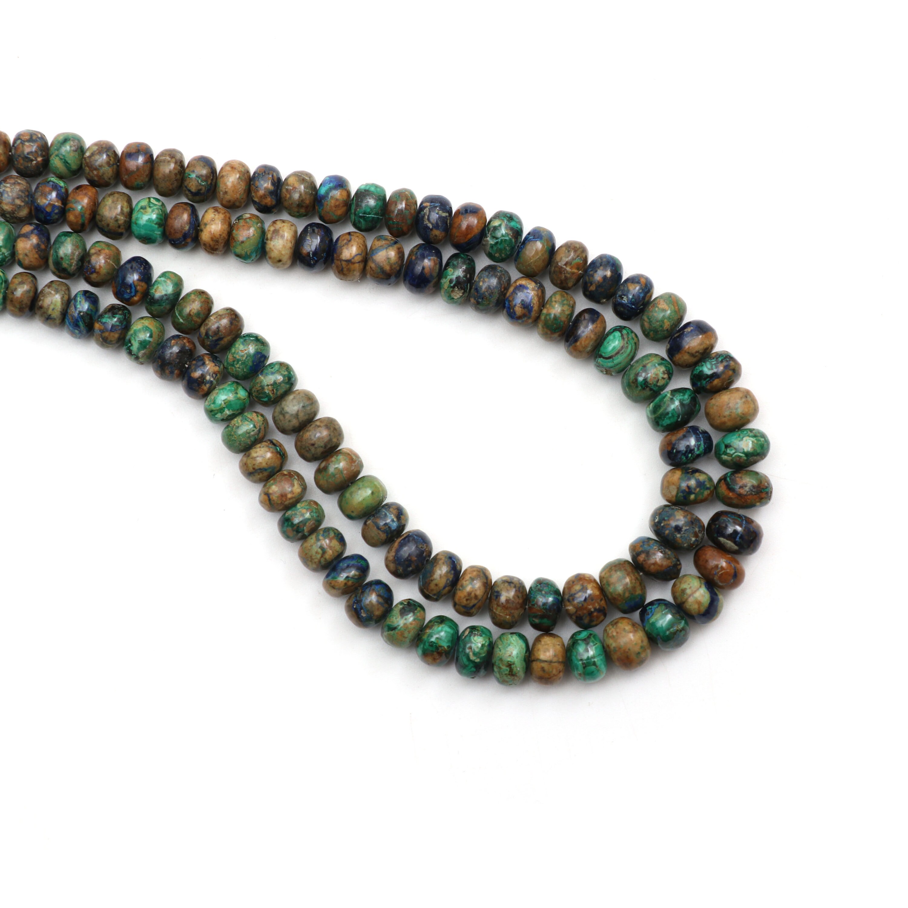 Azurite Malachite Smooth Rondelle Beads, 4.5mm To 7mm, Azurite Malachite Rondelle, Malachite Jewelry Making Gemstone, 8 Inch/18 Inch Strand Azurite Malachite Smooth Rondelle Beads, 4.5mm To 7mm, Azurite Malachite Rondelle, Malachite Jewelry Making Gemstone, 8 Inch/18 Inch Strand