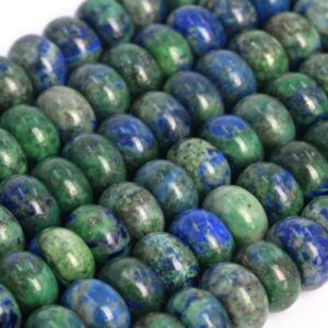 Natural Azurite Blue Green Loose Beads Rondelle Shape 8x5mm