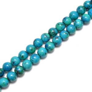 2.0mm Hole Azurite Smooth Round Beads Size 6mm 8mm 10mm 15.5" Strand 2.0mm Hole Azurite Smooth Round Beads Size 6mm 8mm 10mm 15.5" Strand