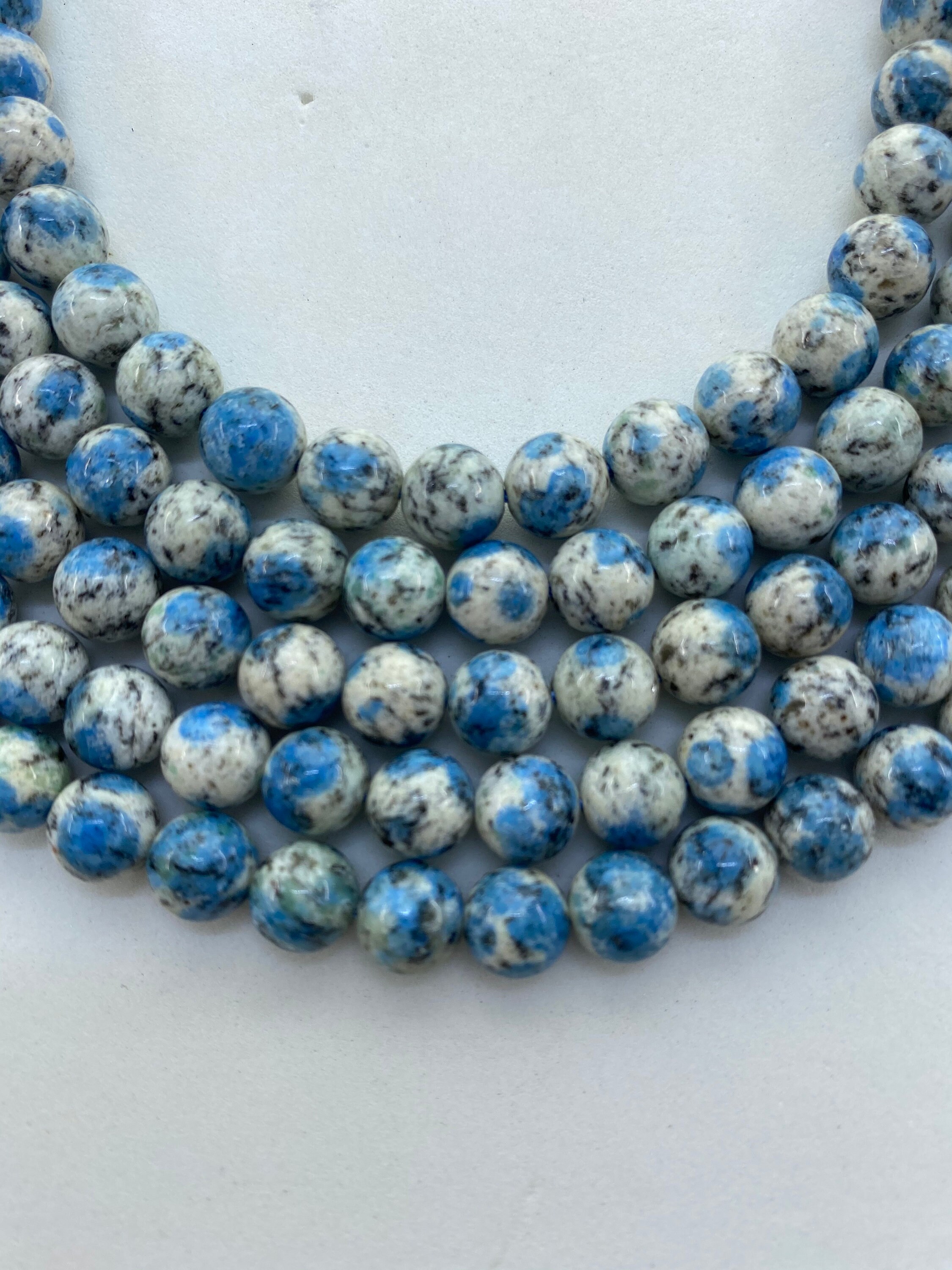 8mm Round K2 Gemstone Beads. 15” Strand, Approx 48 Beads. Found In Karakoram Mountains Bordering China And Pakistan. Granite With Azurite. 8mm Round K2 Gemstone Beads. 15” Strand, Approx 48 Beads. Found In Karakoram Mountains Bordering China And Pakistan. Granite With Azurite.