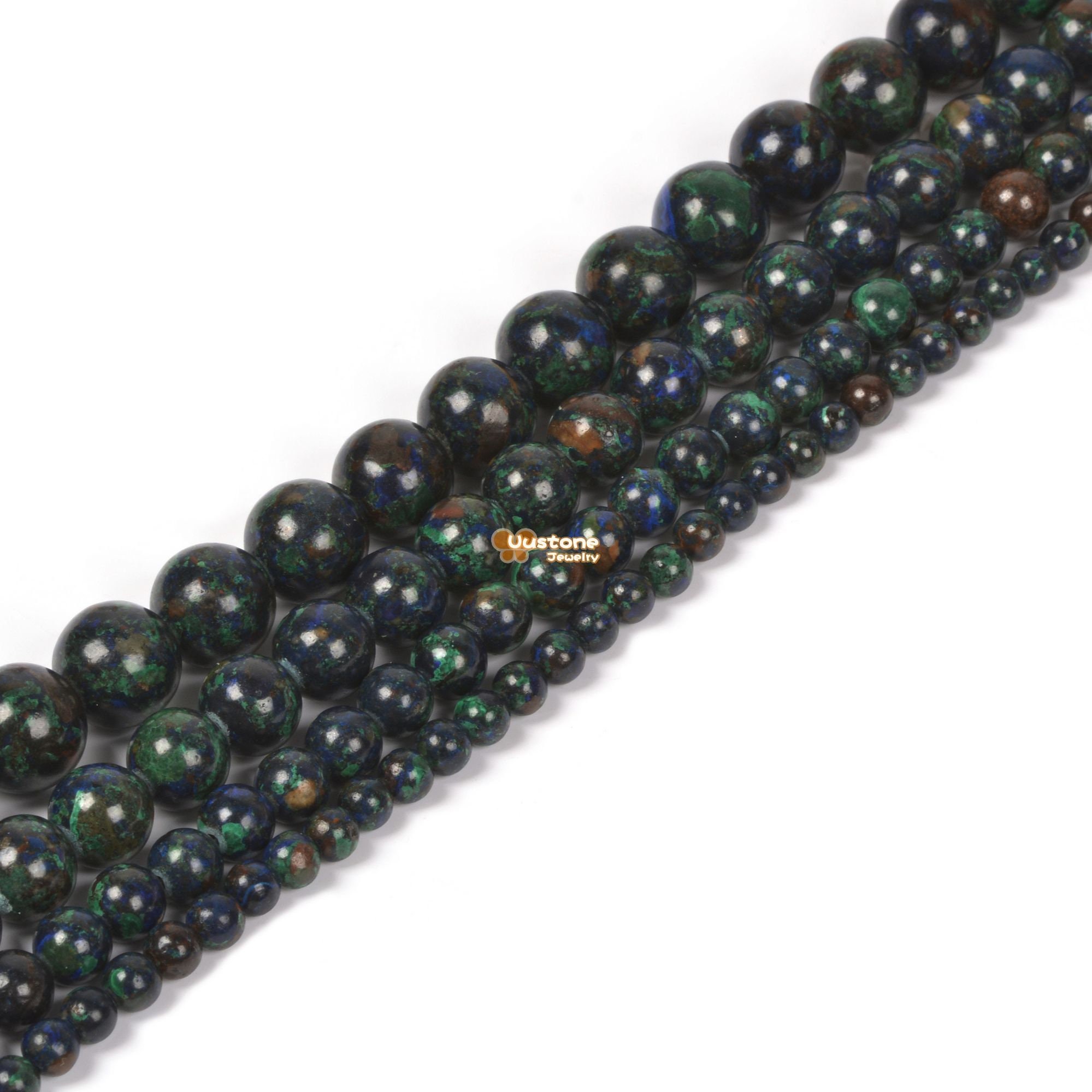 Azurite Round Ball Loose Beads Diy Jewelry Making Beads Strand 4mm 6mm 8mm 10mm Azurite Round Ball Loose Beads Diy Jewelry Making Beads Strand 4mm 6mm 8mm 10mm
