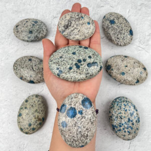 Granite and Azurite Palm Stone - By Weight