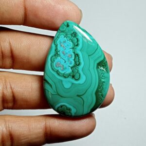 Handmade Azurite Malachite Loose Gemstone (41 X 28 Mm, 91cts)