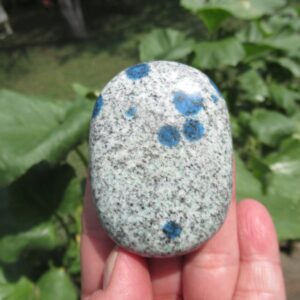 Rare K2 Stone, Old Stock Raindrop Azurite Palm Stone