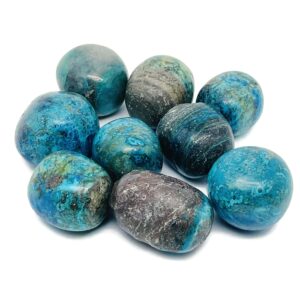 Azurite Tumbled Stone - Polished Azurite Crystal - Natural Metaphysical Gemstone - Tumbled Azurite Malachite - Healing Stone - TU1276