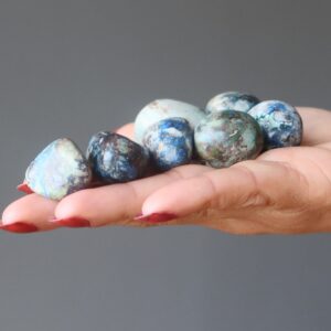 Azurite Tumbled Stones Malachite Daydream Blue Green Gem
