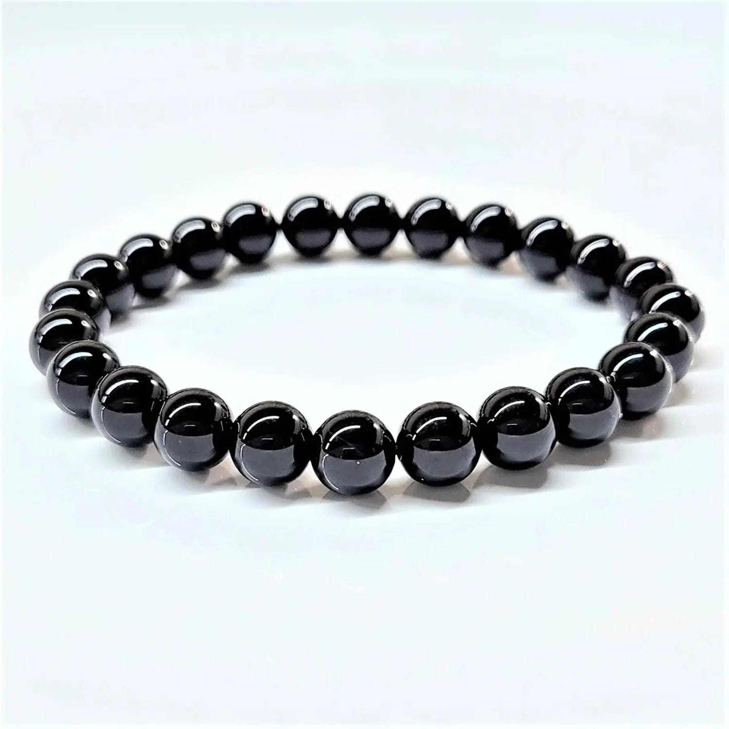 Black Tourmaline Bracelet 6-8mm #bc0498