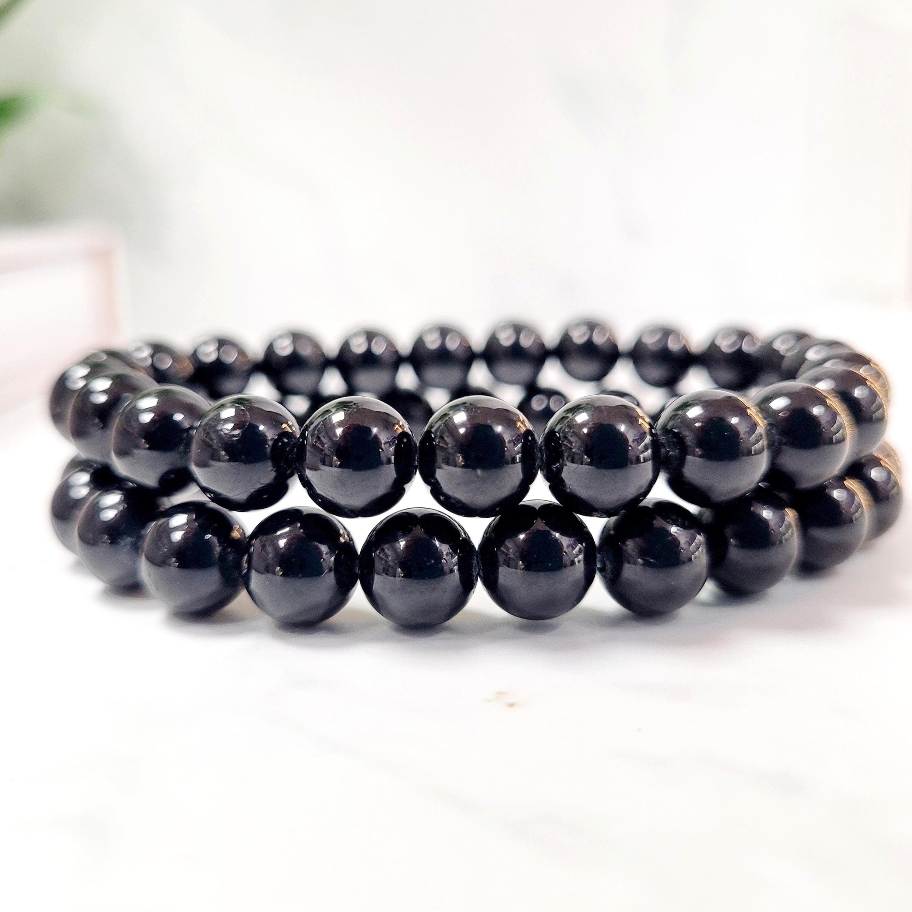 Black Tourmaline Crystal Bracelet • Ethically Sourced