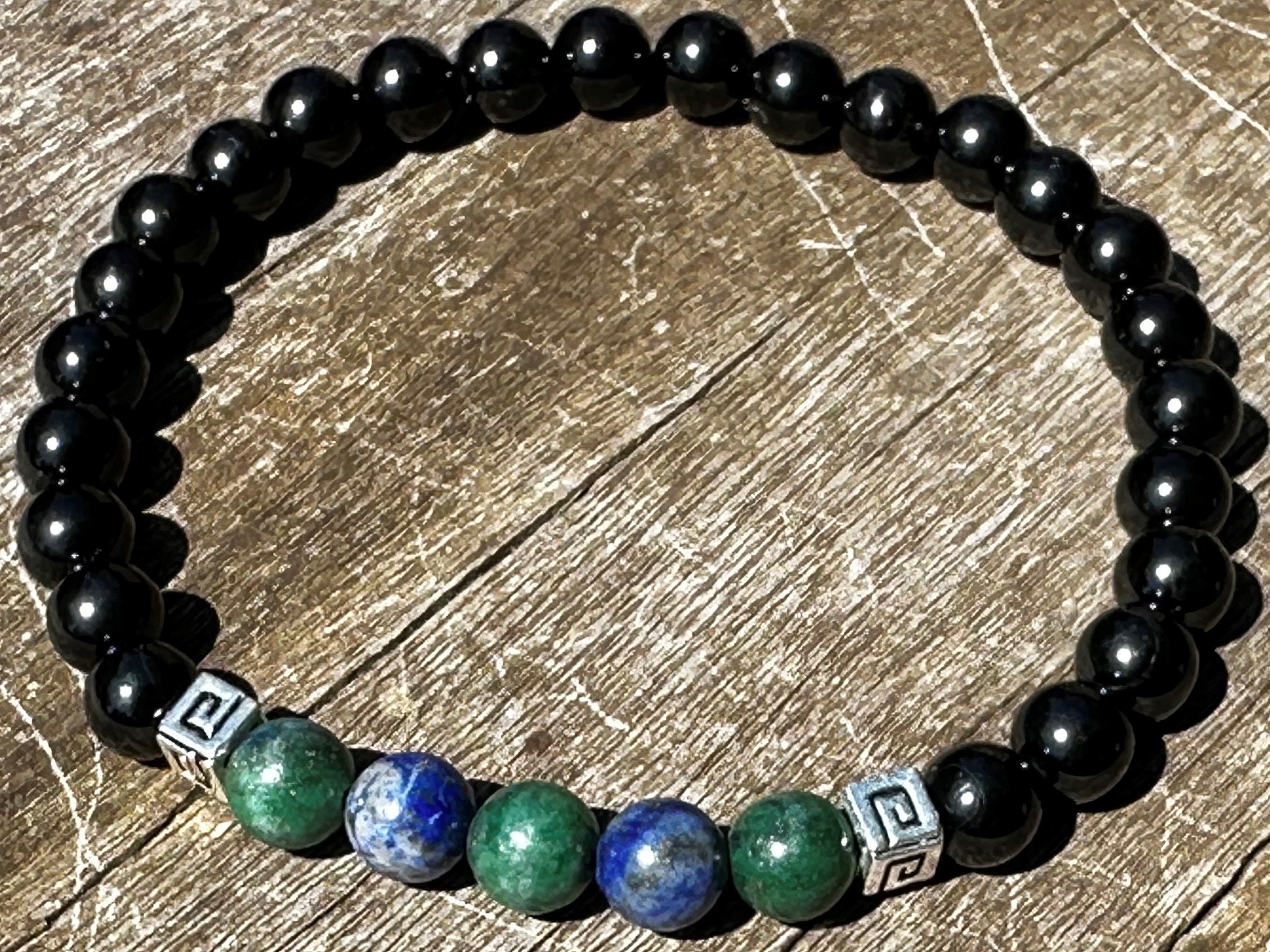 Men's Quantum Quattro And Black Tourmaline, Healing Stone Bracelet Or Anklet!